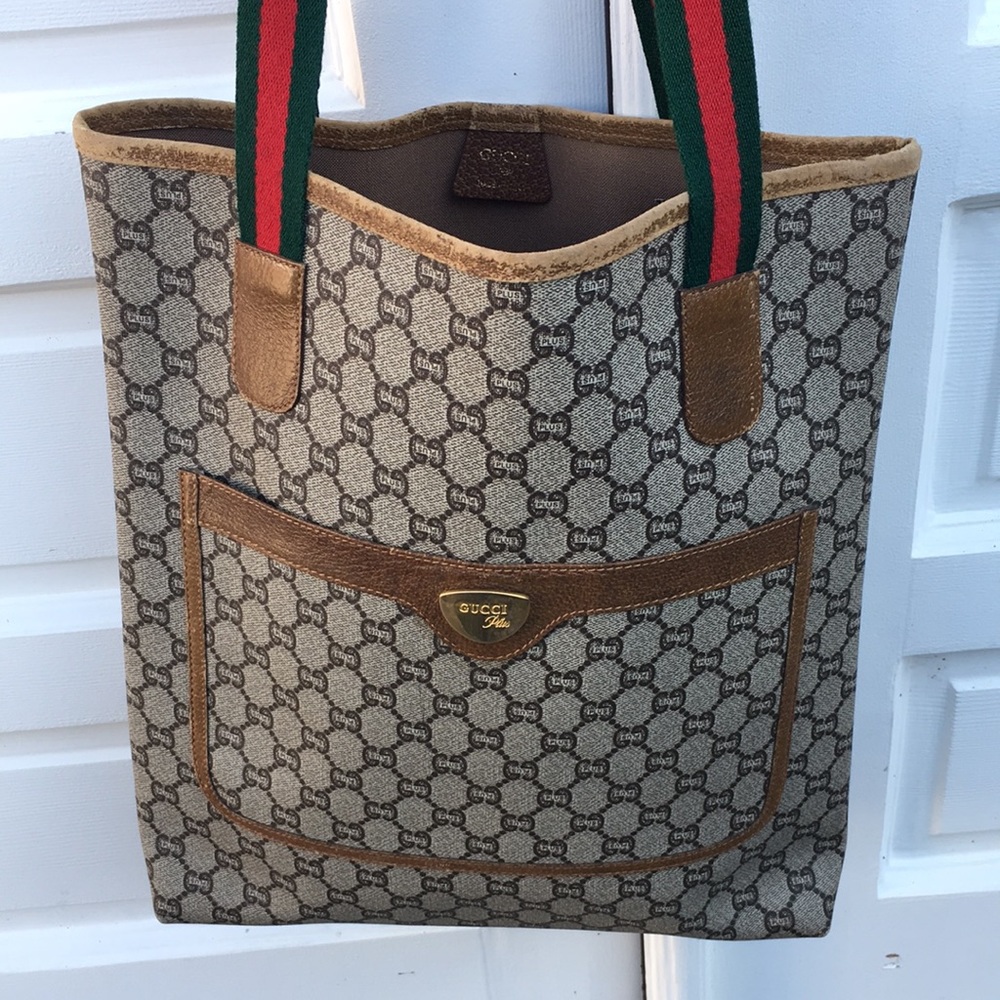 With flaws Gucci plus tote